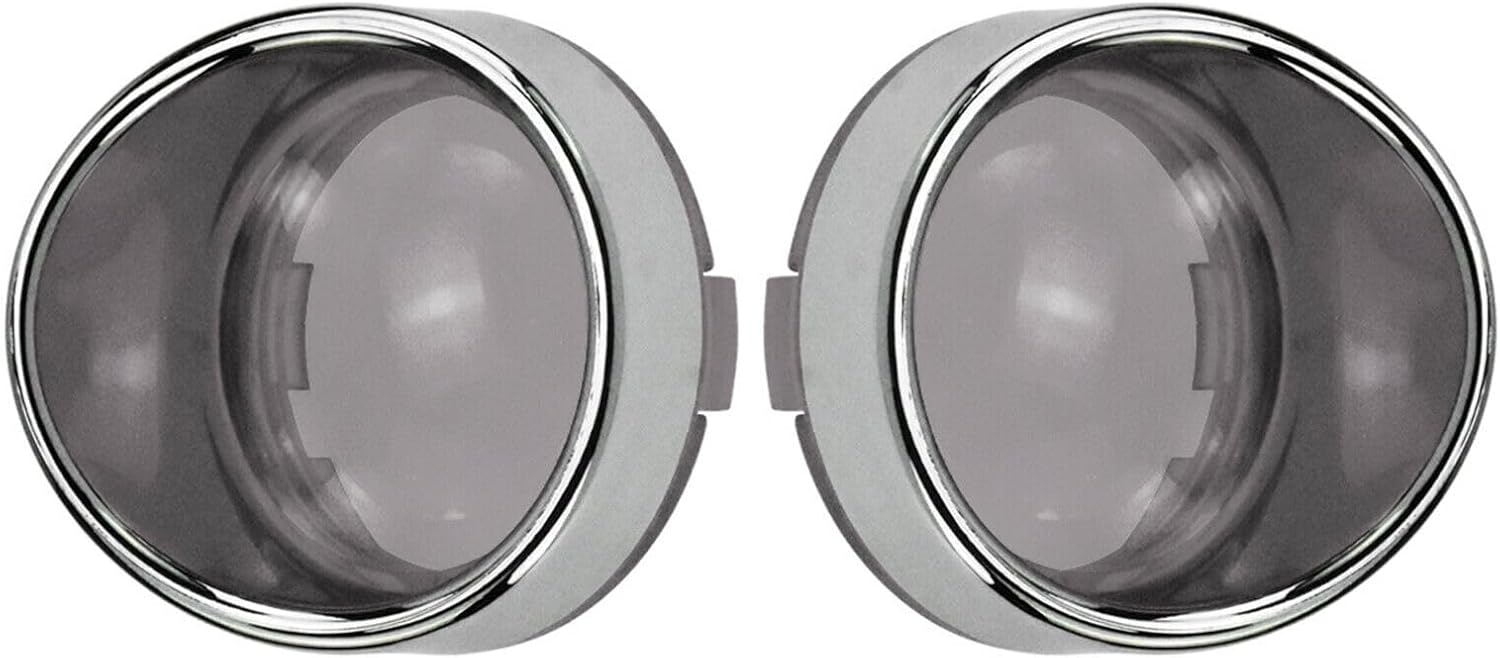 ya 5 8.24 baidi 2-piece smoked turn signal lens chrome decorative ring f for Ram e sun visor suitable for Harley Sportster