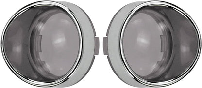 ya 5 8.24 baidi 2-piece smoked turn signal lens chrome decorative ring f for Ram e sun visor suitable for Harley Sportster
