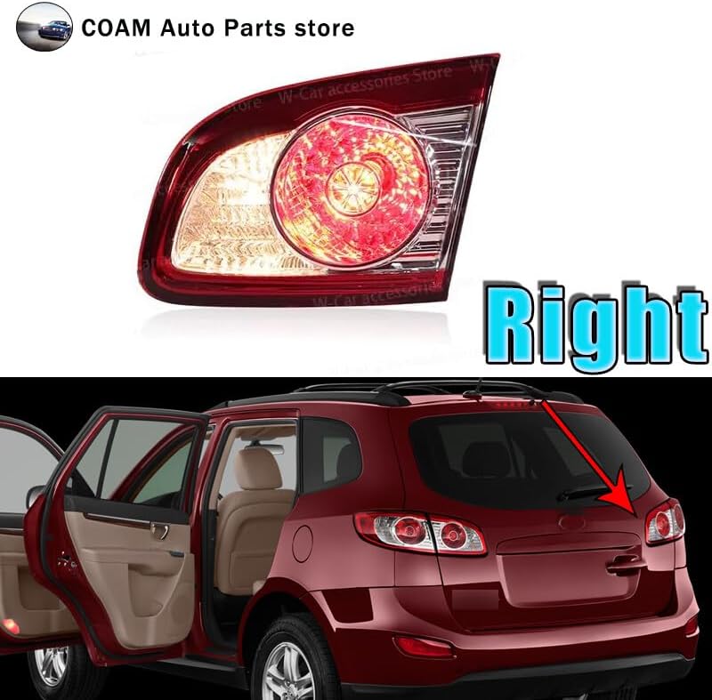 ya 4 8.14 Red Rear LED Inner Tail Light Bay for Hyundai Santa Fe 2010-2012 