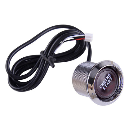 ya 6 8.24 baidi Engine Start LED Keyless Push Button Switch Ignition Starter Kit Universal @