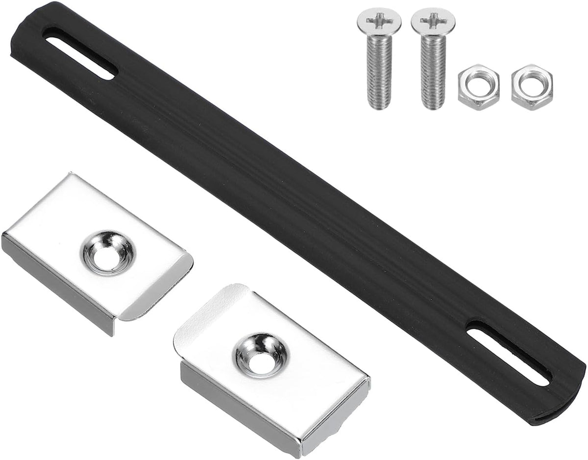 ya 26 10.21 baidi 7.8 Inch Rubber Handle Strap Replacement with Metal End Caps, Silver Tone