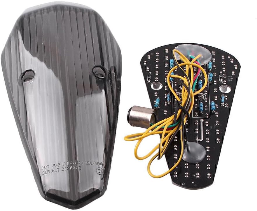 ya 5 8.24 baidi LED Tail Lamp Taillight Running Light Smoke for Honda SHADOW AERO 750 2004-07