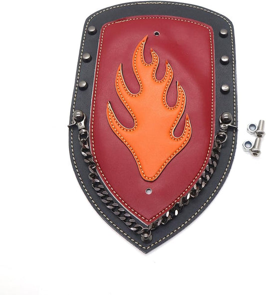 ya 4 8.8.2 PU Leather Rear Flame Plain Fender Bib Cover For Sportster XL883 Solo for Seat