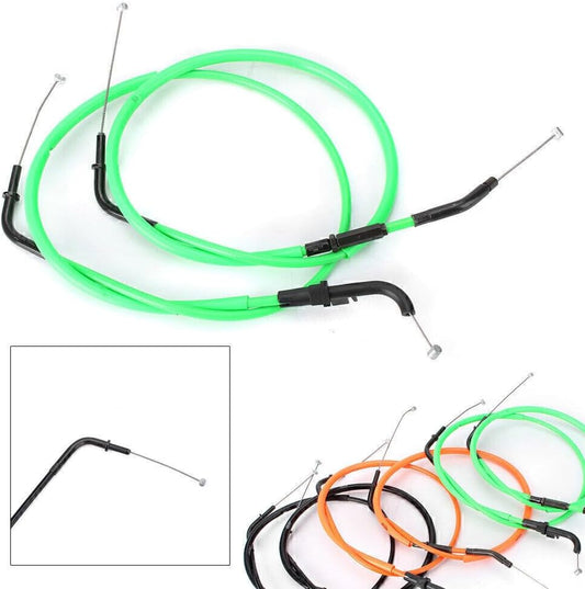 ya 4 8.8.2 Motorcycle Throttle Cable Accelerator Wire Line for Kawasaki Z800 2013-17 Green