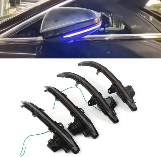 ya 4 8.10 Turn Signal Light LED Side Wing Mirror Indicator Lamp for Audi A6 C8 S6 A7 RS7