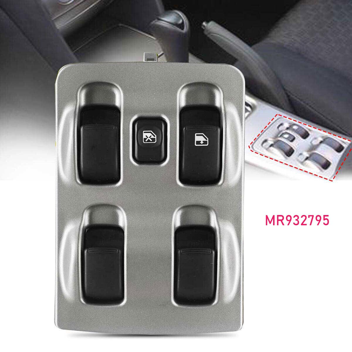 ya 9 10.24 LED Main Power Window Switch for Mitsubishi Magna TL TW 2003-2005 MR932795 US-