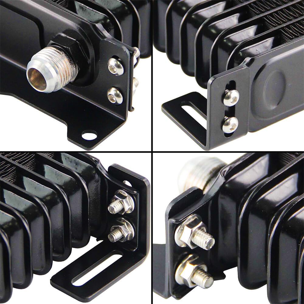 ya 12 10.8 baidi 10 Row Trust Oil Cooler Kit for Nissan Silvia S13 S14 S15 180SX 200SX SR20DET BK