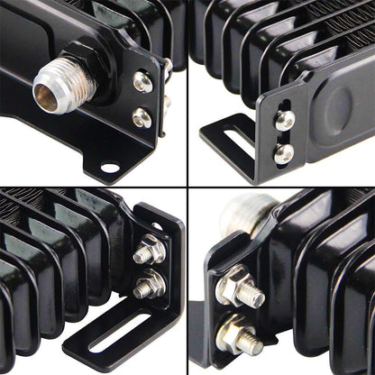 ya 12 10.8 baidi 10 Row Trust Oil Cooler Kit for Nissan Silvia S13 S14 S15 180SX 200SX SR20DET BK