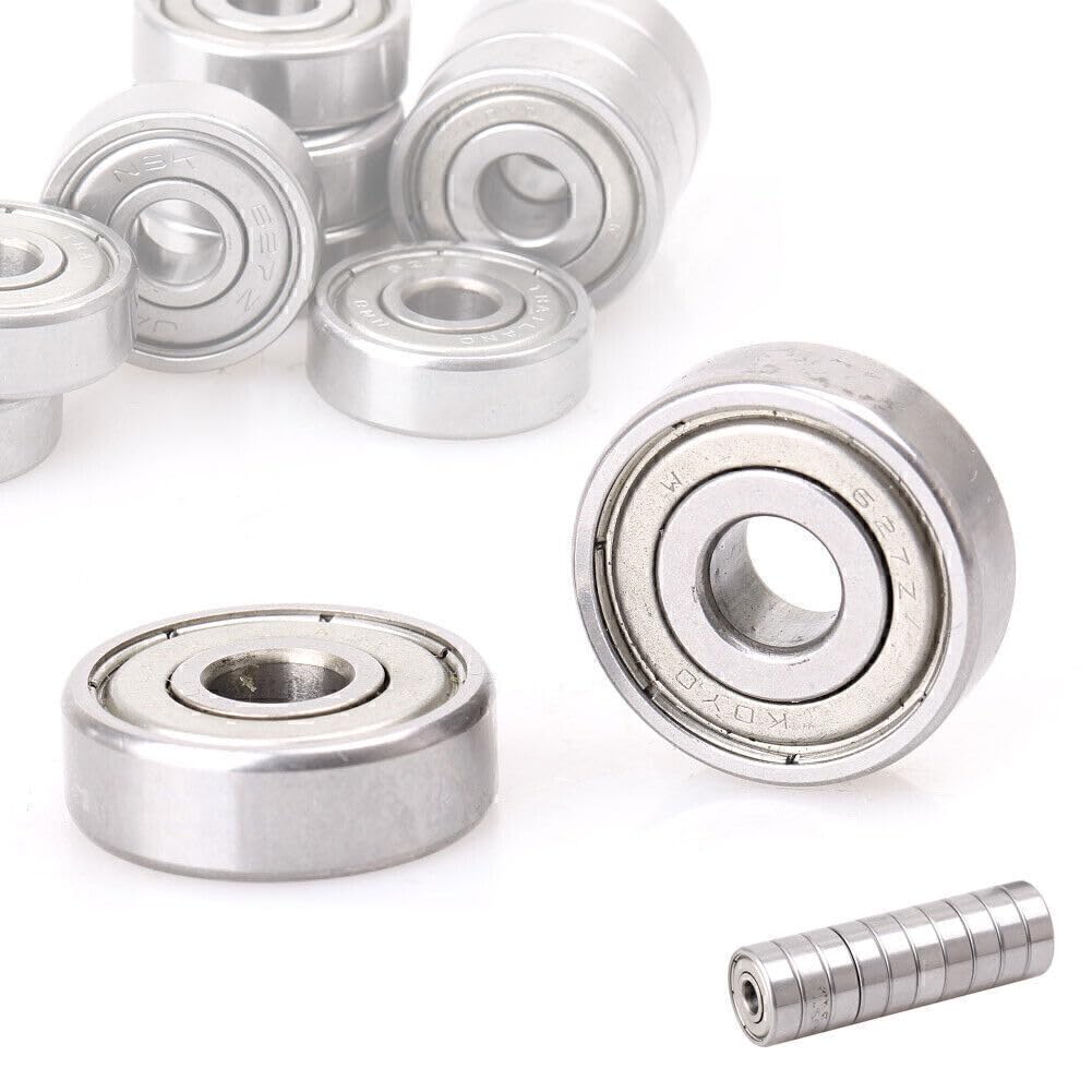 ya 16 10.20 baidi 10x 7x22x7mm Steel for Mini ature Deep Groove Ball Roller Bearings Fit 627ZZ