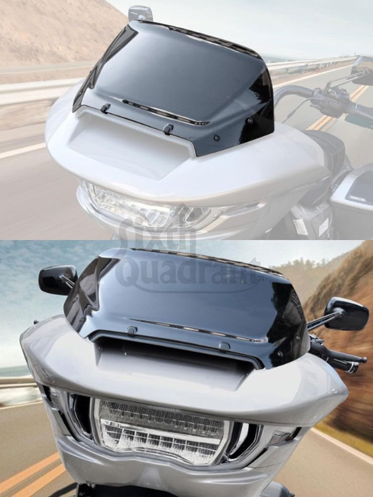 ya 23 10.7 baidi Black 12 Windshield Windscreen for Harley-Davidson Road Glide FLTRX CVO/SE 2023a