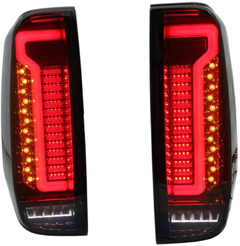 ya 4 8.14 1 Dual LED Tail Light Rear Light Smoke Fits 2005-2014 for Nissan Navara D40 Frontier 