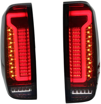 ya 4 8.14 1 Dual LED Tail Light Rear Light Smoke Fits 2005-2014 for Nissan Navara D40 Frontier 