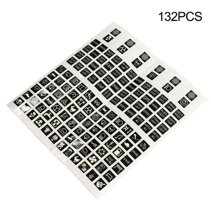 ya 23 10.7 baidi Switch Sticker Labels Decal Label Boat Truck Marine 132pcs Parts Night