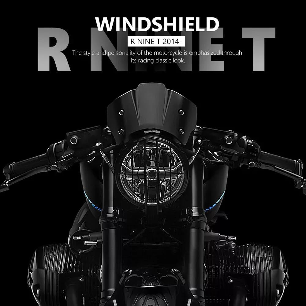 ya 2 8.15 Headlight Fairing Windshield Windscreen Wind Deflector for BMW R NineT R9T 14-23