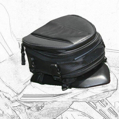 ya 12 10.8 baidi Motorcycle waterproof saddle bag motorcycle tail bag expandable backpack