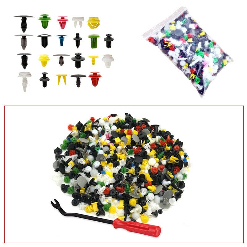 ya 4 8.8 500 Pieces of Hybrid car Fasteners, Doors, Bumpers, mudguards, Lining Clips Set for Universal use in US Inventory