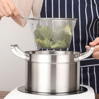 ya 14 9.20 baidi 2 Pcs Chip Pan Fryer Basket Frying Hookup Food Noodle Strainer Tool Useful-1