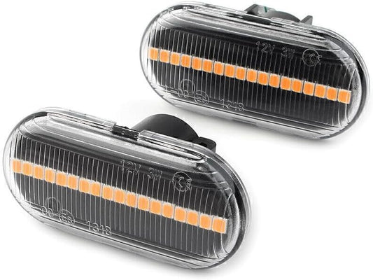 ya 4 8.8 Dynamic Clear LED Side Marker Light Turn Signal Lamp for Smart ForTwo W453 C453
