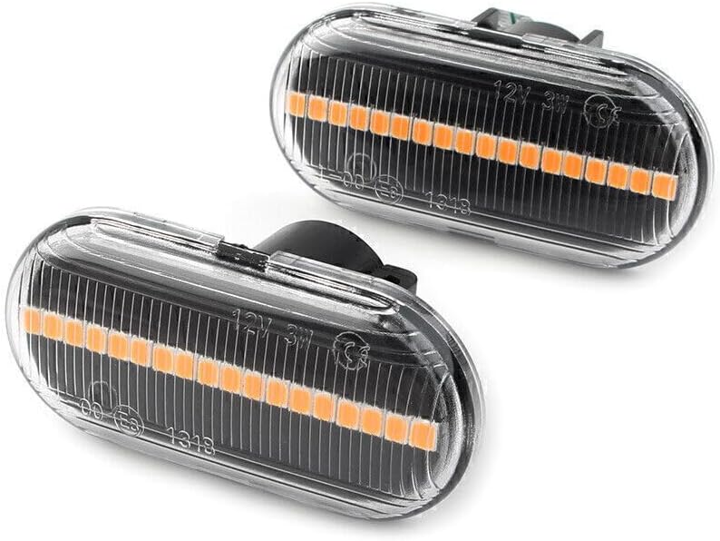ya 13 9.15 baidi Dynamic Clear LED Side Marker Light Turn Signal Lamp for Smart ForTwo W453
