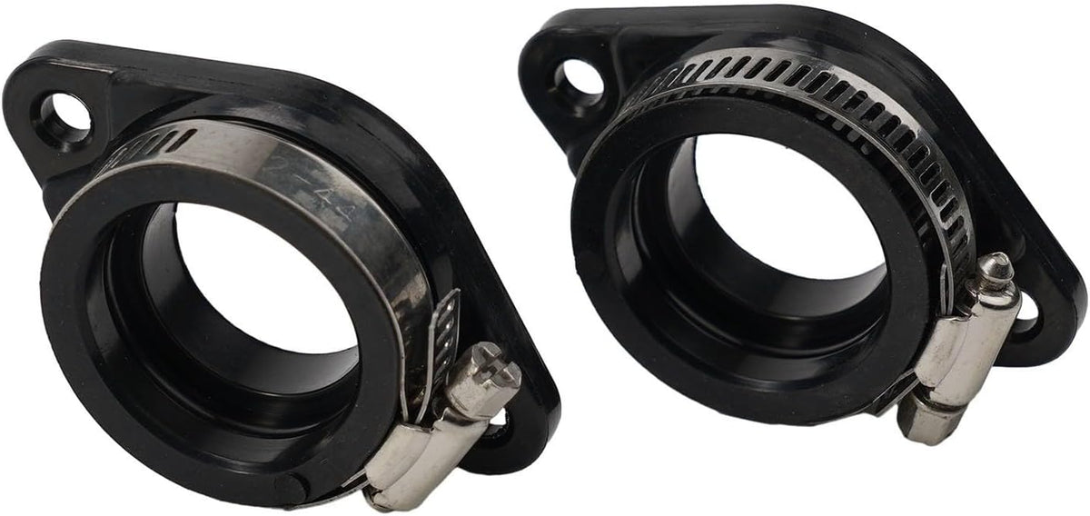 ya 23 10.7 baidi for MANifold Boot 2x ATV Adapter Black Carb Carburetor Flange For Intake