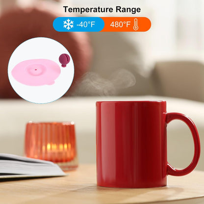 ya 14 9.20 baidi Silicone Cup Lids for Drinks, 4Pcs 5.5 Mug Cup Cover Cap Pink/Blue-1