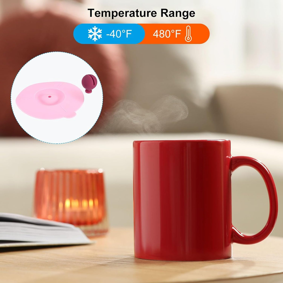 ya 14 9.20 baidi Silicone Cup Lids for Drinks, 4Pcs 3.9 Mug Cup Cover Cap Pink/Blue-1