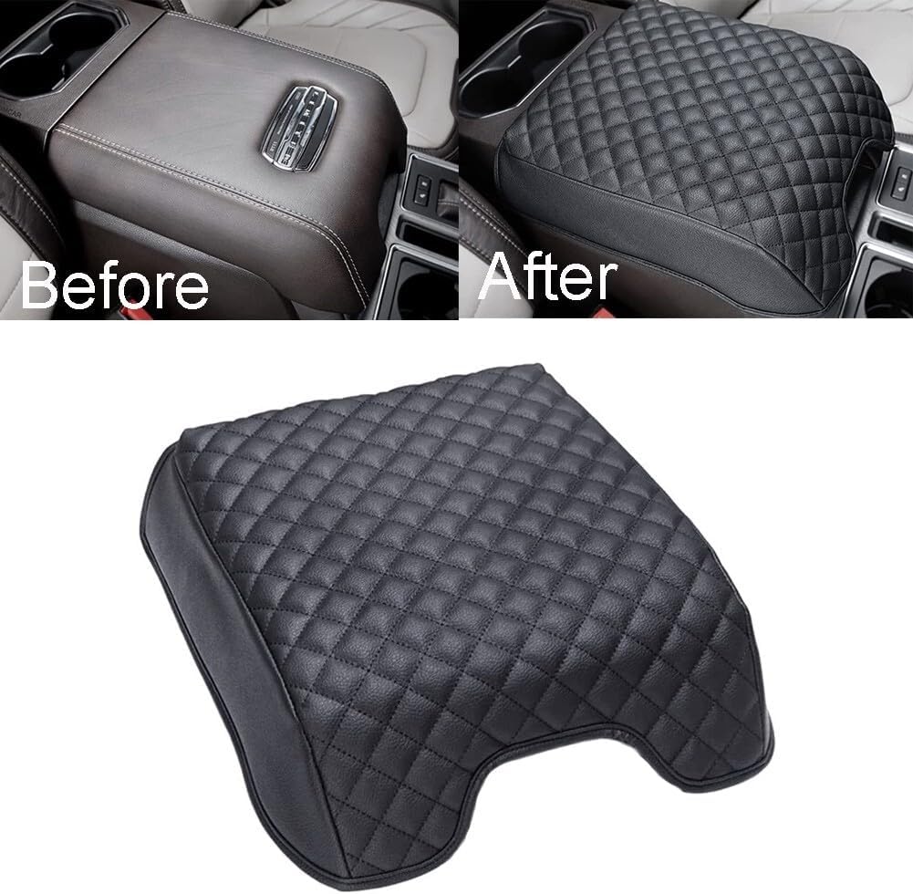 ya 4 8.14 for for Ford 2015-2022 F150 F-250 F-350 Center Console Lid Armrest Cover Cushion Pad