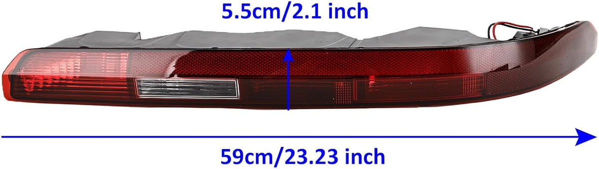 ya 10 9.16 zhengce Right Rear Bumper Tail Lamp Fog Lamp Assembly 4M0945096A for AUDI Q7 2016-2