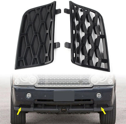 ya 4 8.14 Pair Front Bumper Air Inlet Grill Cover L & R for Range Rover 4.2L Blk 2006-2009