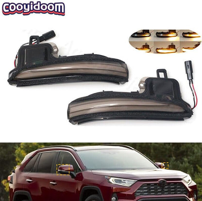 ya 2 8.15 1. Dual turn rear wing side mirror light suitable for Lexus LM for Toyota RAV4 XA50