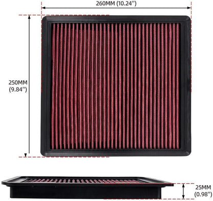 ya 13 9.15 baidi New 33-2385 Replacement Air Filter For 11-24 for d F150 3.5L 11-16 F250 F350 6.2L