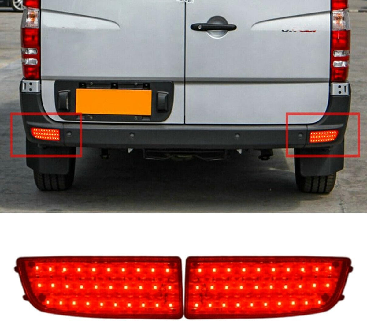 ya 14 9.20 zhengce Red LED Rear Bumper Reflector Brake Light for 07-2018 for Mercedes Sprinter-1