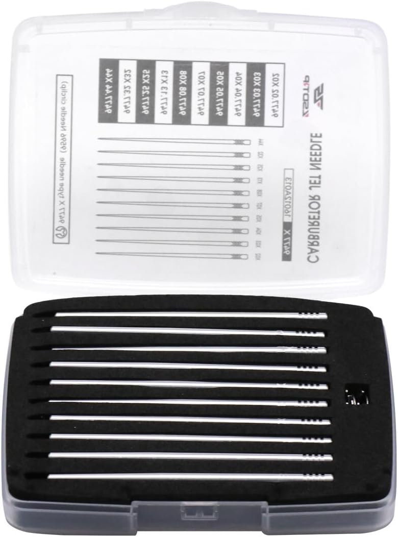 ya 2 8.15 Carburetor 10pcs Jet Needle Oil Needles for 9477 Dellorto PHBH Carb Repair Kit
