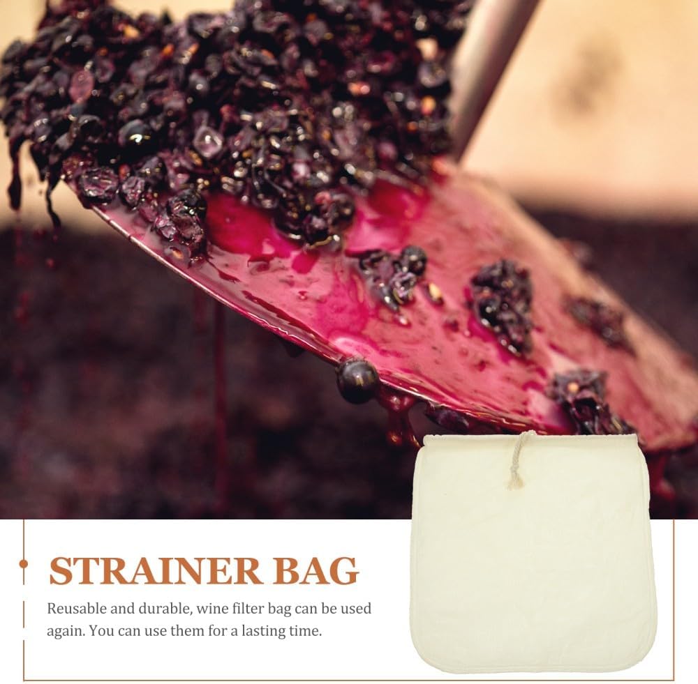ya 14 9.20 baidi Nut Milk Strainer Bag Wine Filter Bag Cotton Fabric Strainer Bag Re ble-1