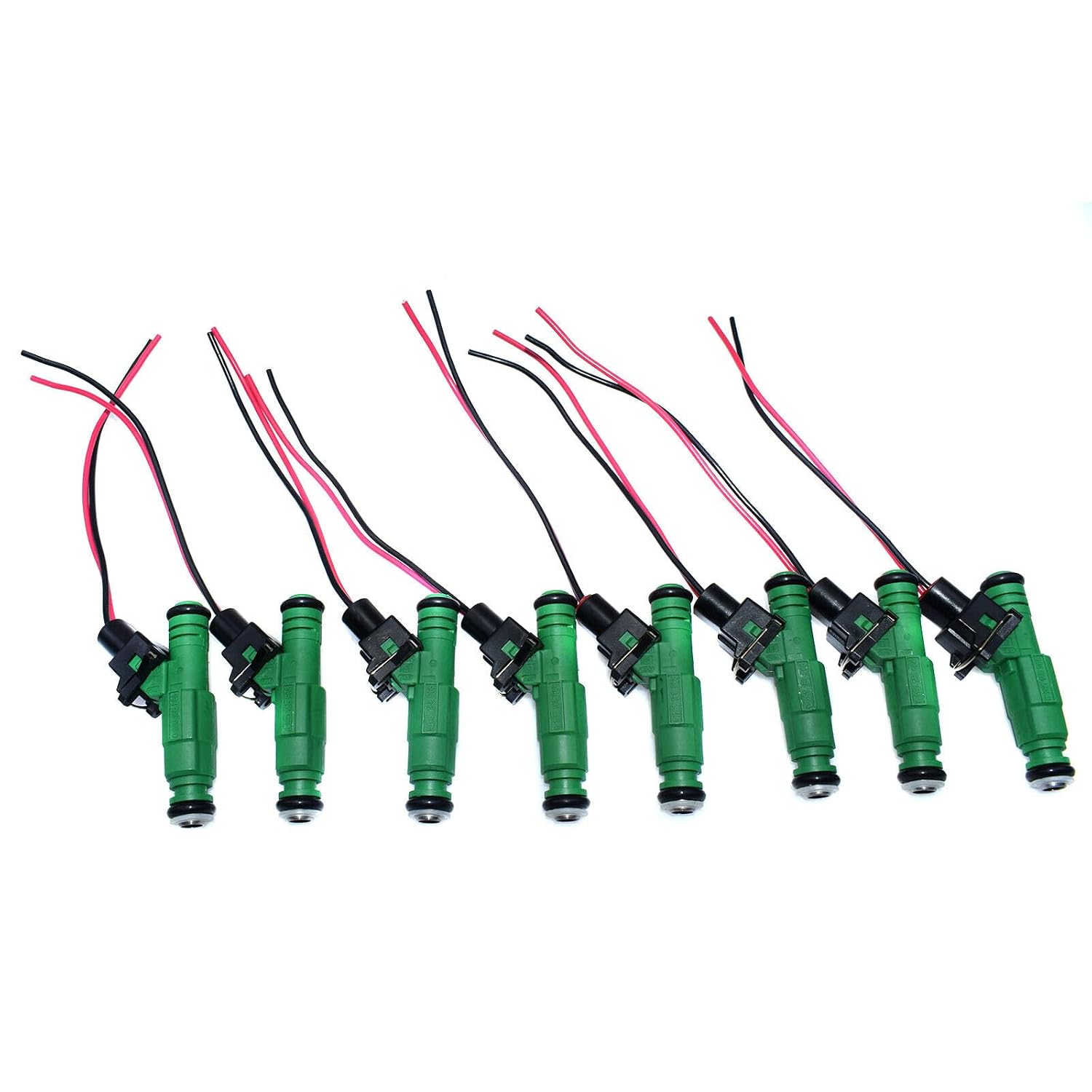 ya 4 8.8 8 Sets of Fuel injectors and Wiring Harness Plugs Suitable for Chevrolet, for VW, for Audi, for Volvo, 42 poun for DS per Hour, 440cc