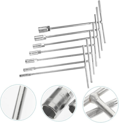 ya 14 9.20 baidi 7pcs T Handle Socket Set Socket T-handle Wrench Set for Repair-1