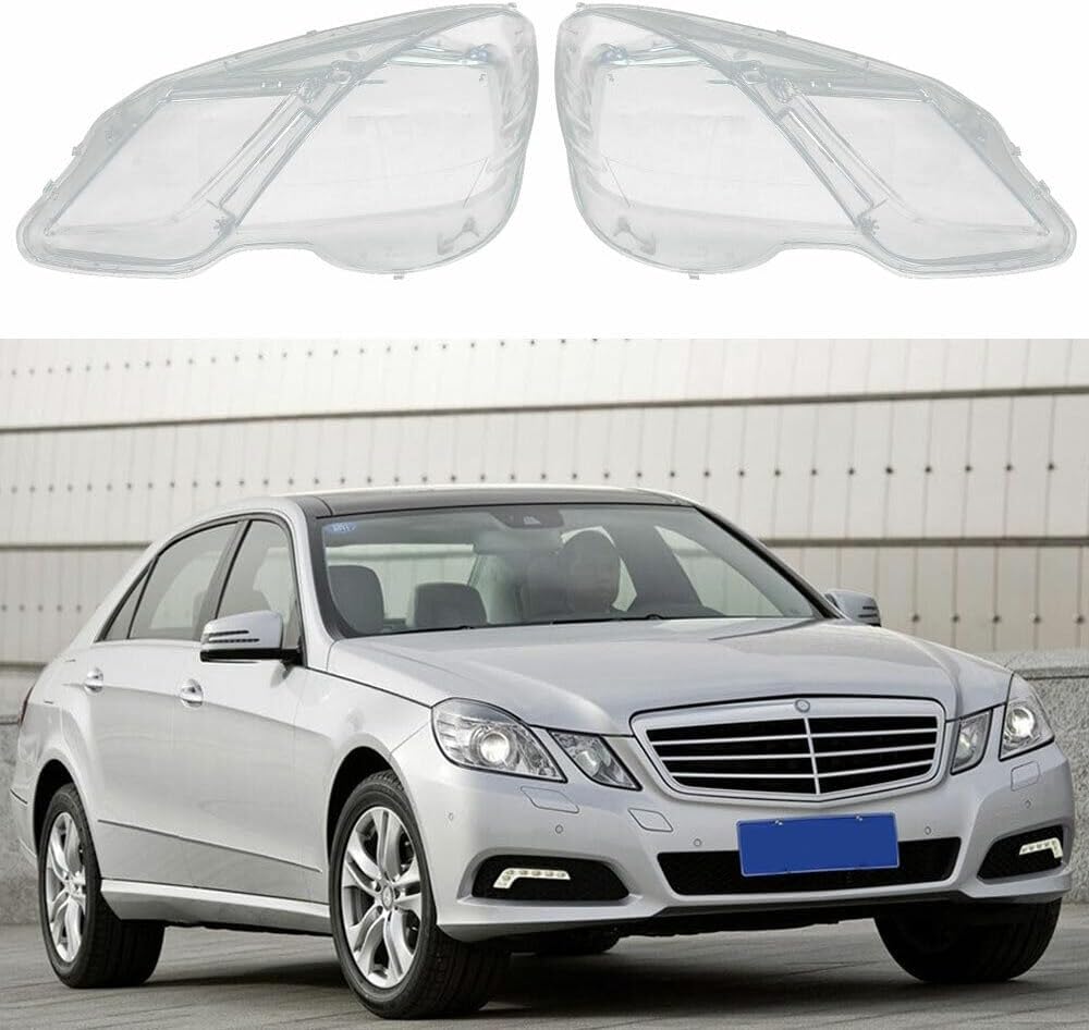 ya 7 8.24 baidi Left+Right Headlight Lens Cover Clear For 2009-2012 for Mercedes-Benz E Class W212