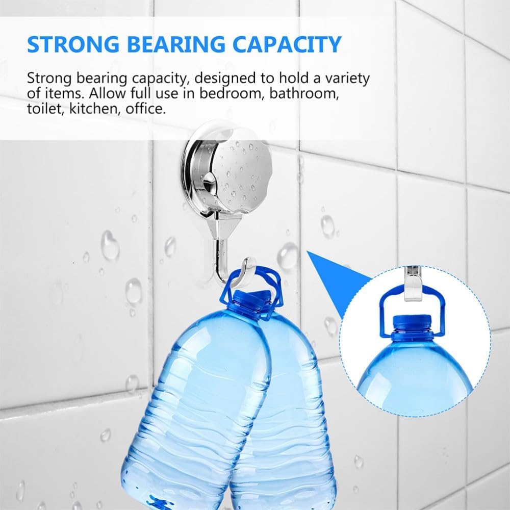 ya 26 10.21 baidi 2 Pack Suction Cup Hook Plastic Hooks Shower Accessories for Bathroom Washb