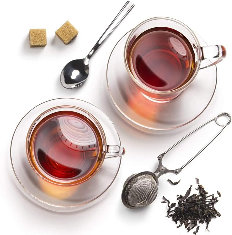 ya 14 9.20 baidi 3pcs Stainless Steel Square Net Heart Shape Net Ball Net Mesh Tea Filter Long-1