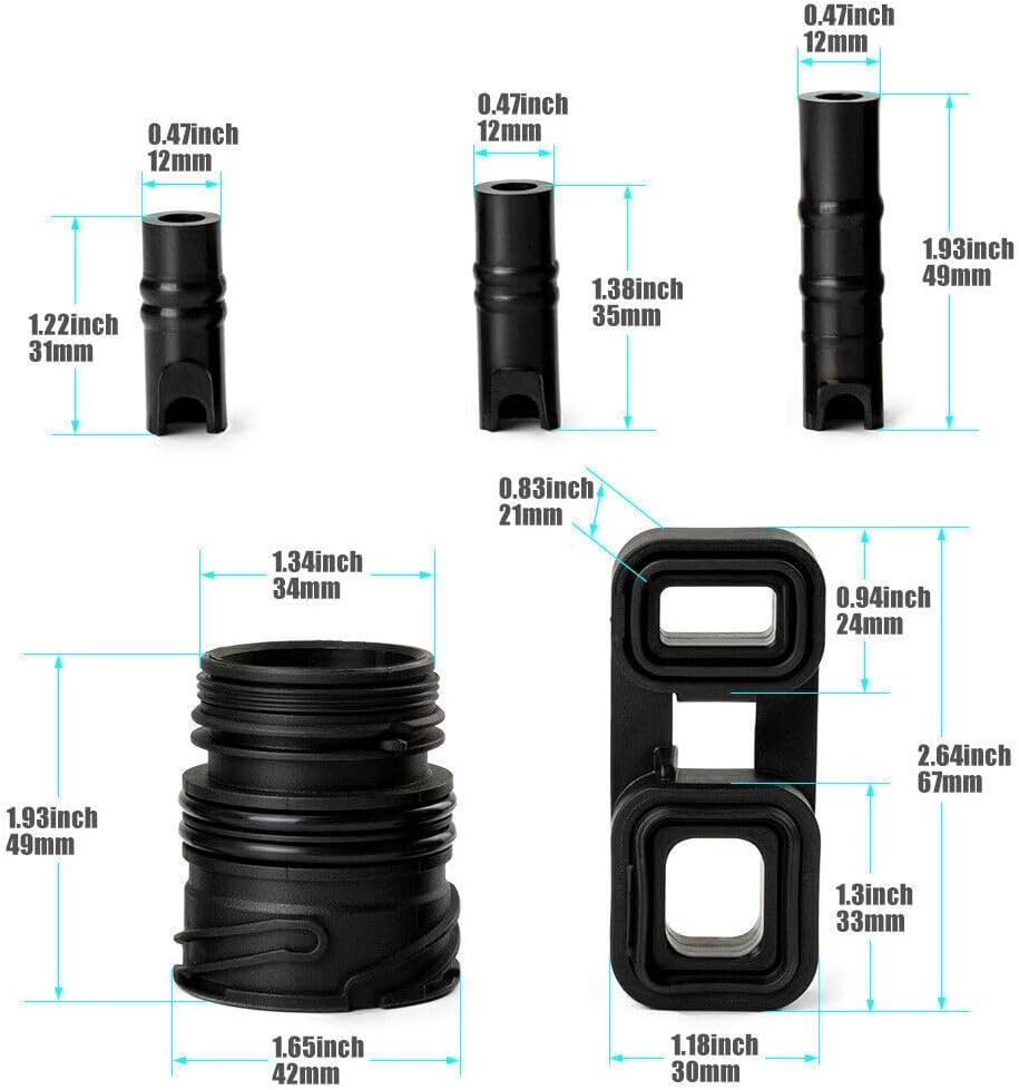 ya 10 9.16 baidi 6-Pack Valve Body to Housing Seal Kit Mechatronic Kit for BMW ZF 6HP19 6HP21-
