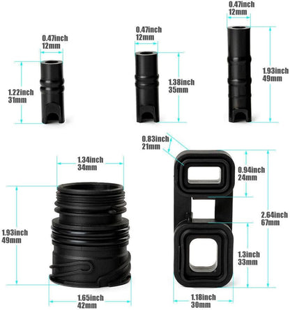 ya 10 9.16 baidi 6-Pack Valve Body to Housing Seal Kit Mechatronic Kit for BMW ZF 6HP19 6HP21-