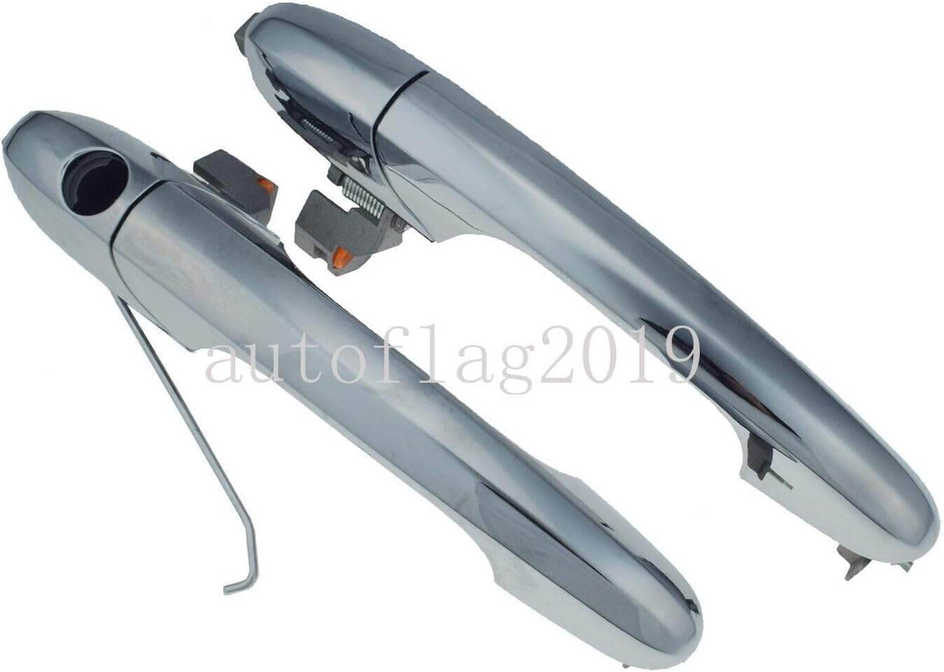 ya 2 8.15 2 Pack Chrome Door Outside Handles Front Left and Right Suitable for Fiat 500 2012-2017