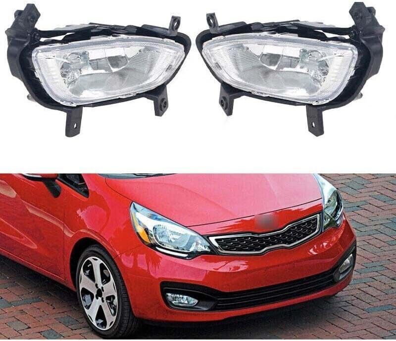 ya 2 8.15 1 pair of front bumper fog lights suitable for Kia Rio SEDAN 2012-2015 driver and passenger sides