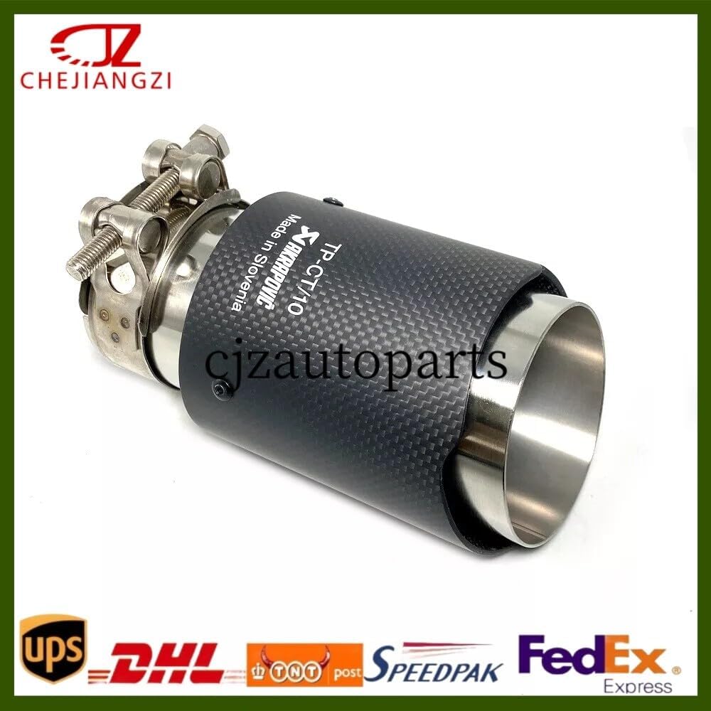 ya 6 8.24 baidi 1PCS AKRAPOVIC Carbon Pipe Universal Tip 3''/3.5''/4''/4.5'' Tailpipe