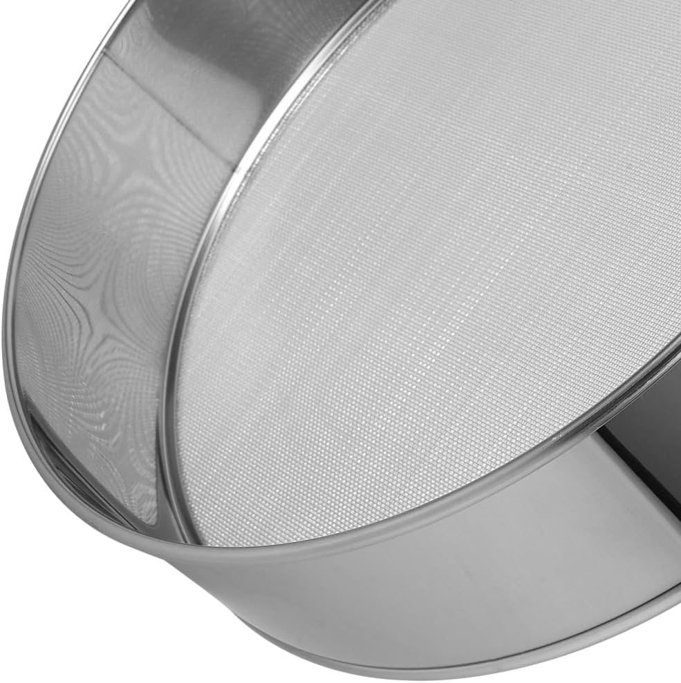 ya 14 9.20 baidi 2 Pcs Flour Straining Sieve Drum for Mashed Potato Round Shape Sifter Powder-1