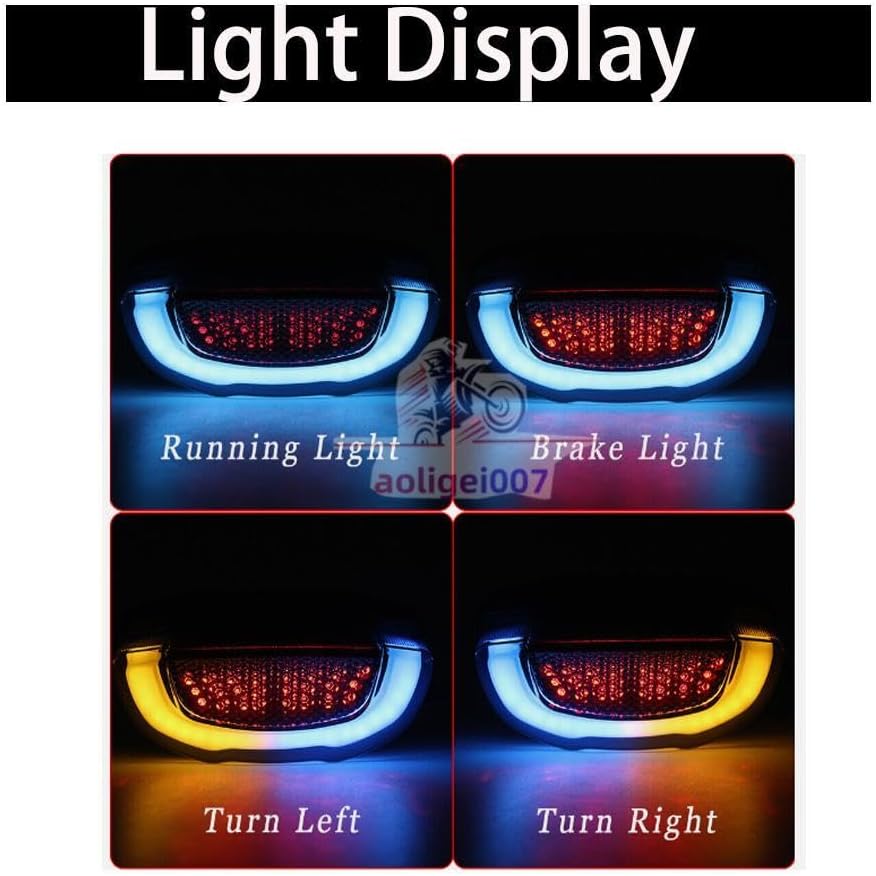 ya 23 10.7 baidi Integrated LED taillights and turn signals are suitable for Honda CB650R, CBR650R, CB300R, and CB150R.
