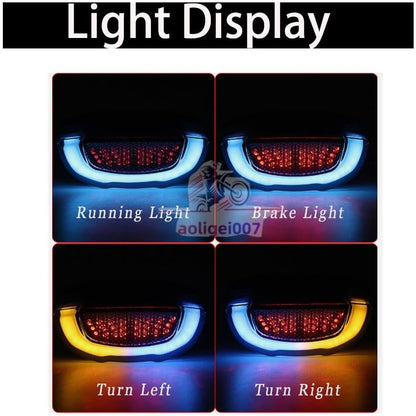 ya 23 10.7 baidi Integrated LED taillights and turn signals are suitable for Honda CB650R, CBR650R, CB300R, and CB150R.