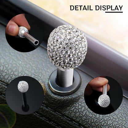 ya 5 8.10 2Pcs Universal Luxury Rhinestone Handles Door Interior Door Lock Knob Pin