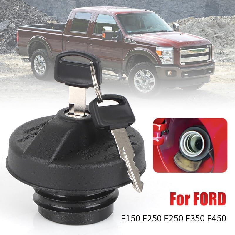 ya 5 8.10 LOCKING Gas Fuel Tank Cap With Keys MGC791 Fit for Ford F150 F250 F250 F350 F450