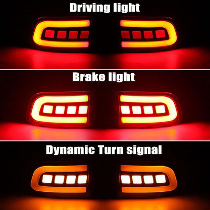 ya 4 8.24 baidi for Toyota for 4Runner 2003-2005 Prado LED Rear 2002-2009 Bumper Brake Light Signal 